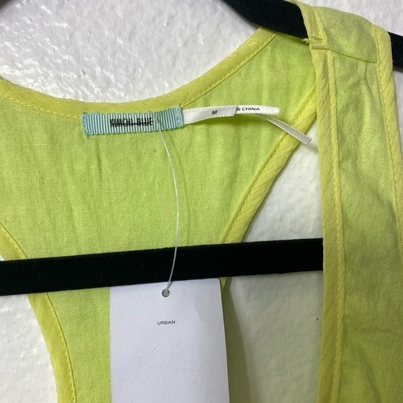 Urban Outfitters Kimchi Blue Lime Green Medium Crop Tank Top NEW WITH TAGS - Picture 2 of 4